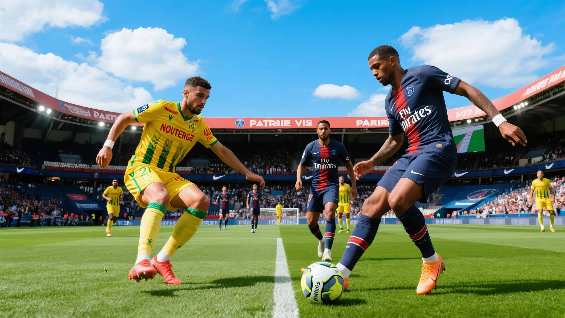 巴黎圣日耳曼以3-0战胜南特，稳居法甲榜首！