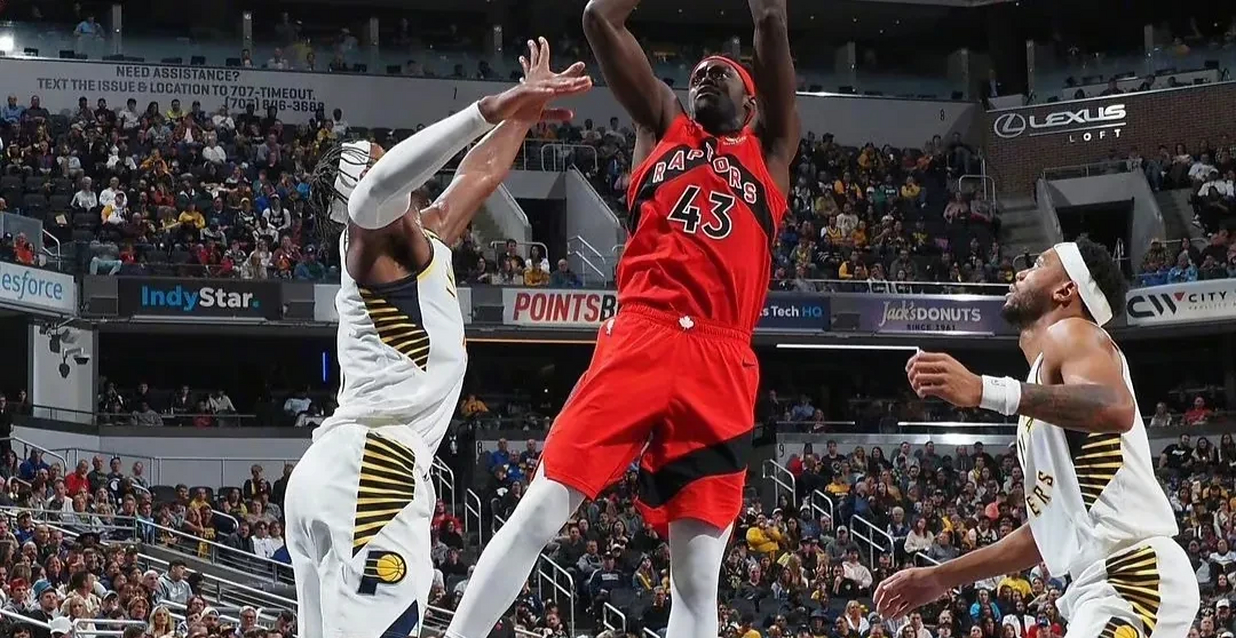 猛龙惨败步行者,西亚卡姆命中三分 猛龙惨败步行者,西亚卡姆命中三分