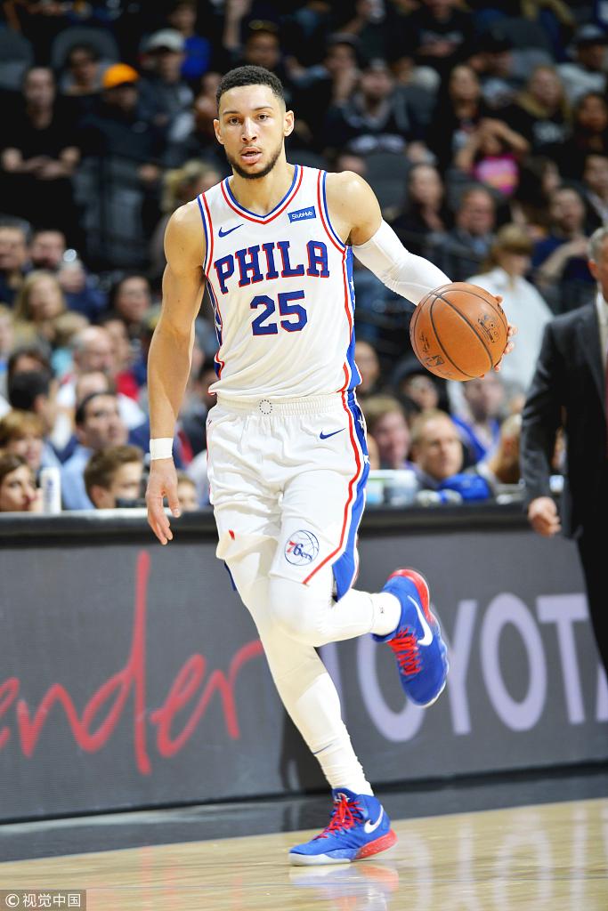 76人擒猛龙，西蒙斯25分表现出色